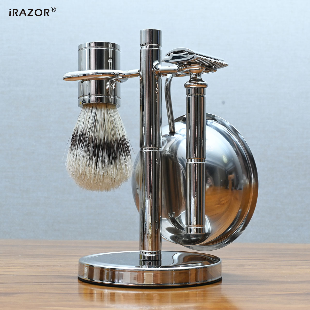 Mens Vintage Grooming Kit - Irazor clássico vintage borda dupla segurança