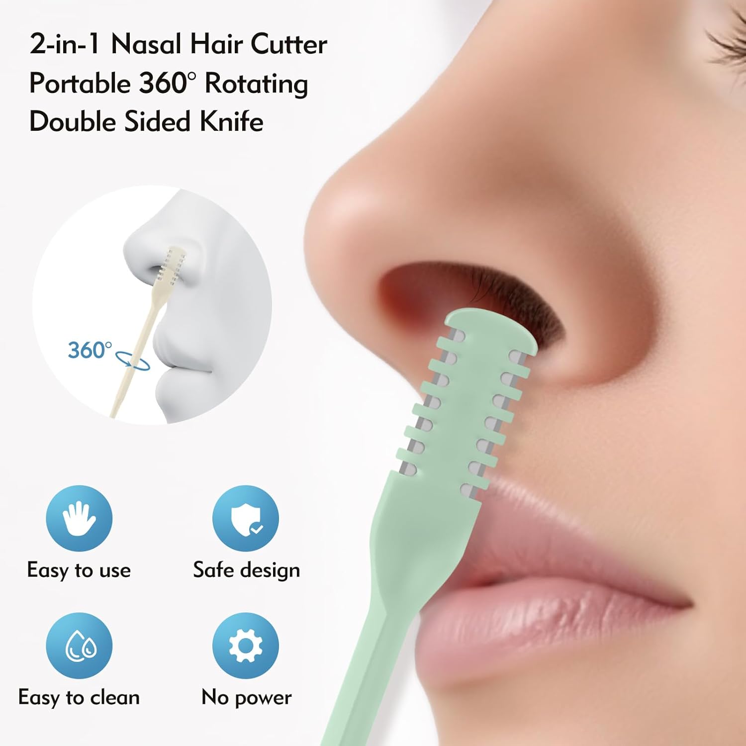 5/20/50 Peças Cortador Nasal 2 - Nose Hair Trimmer avaliação e preço