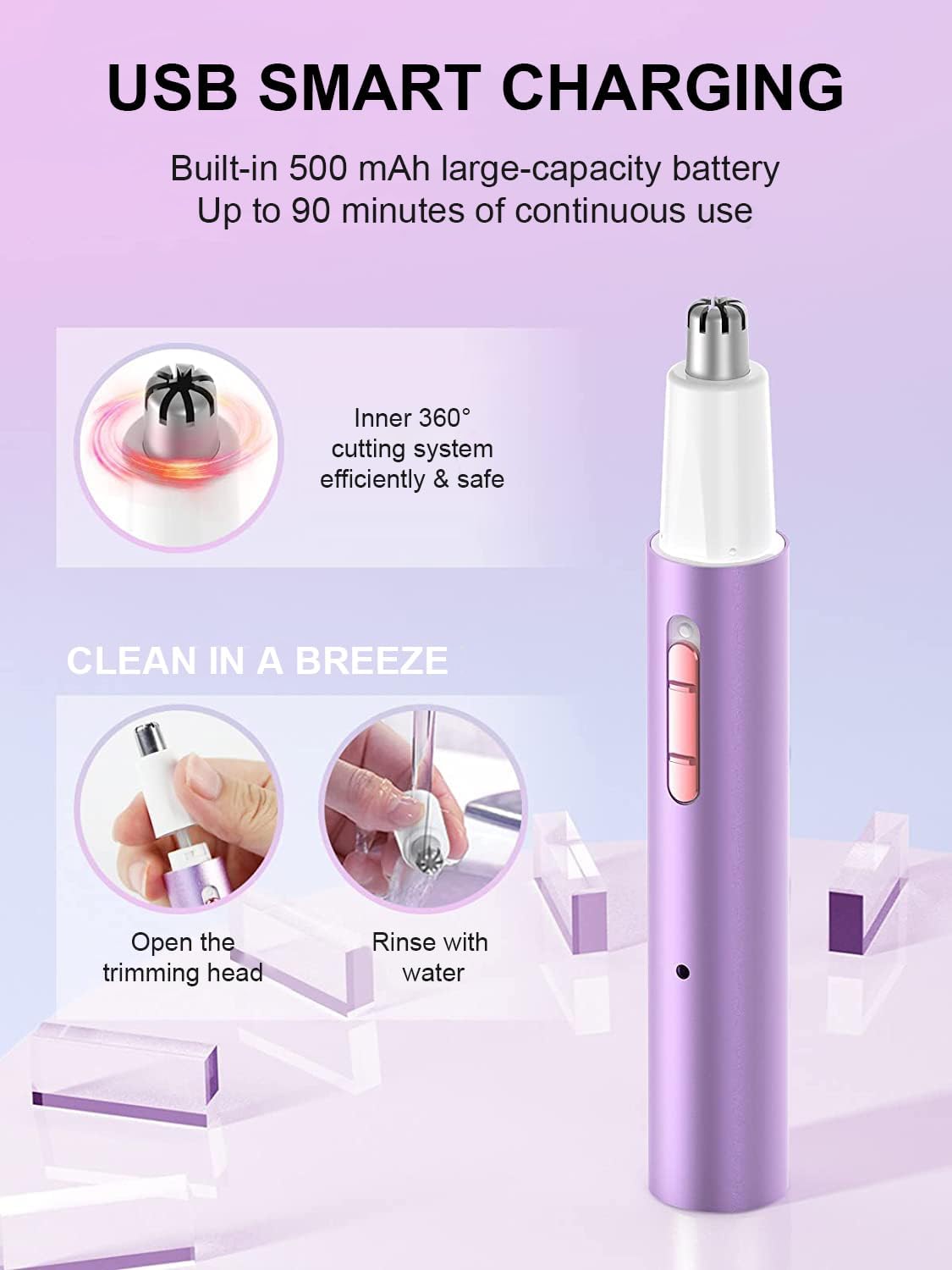 Aparador de Pelos Recarregável - Nose Hair Trimmer avaliação e preço