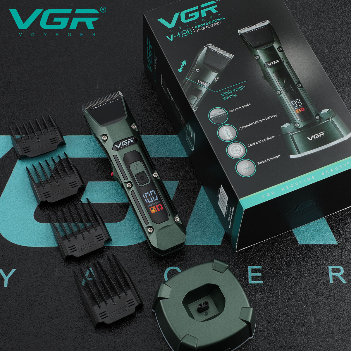 Vgr V-696 novo metal popular s - Men'S Grooming Clippers avaliação e preço
